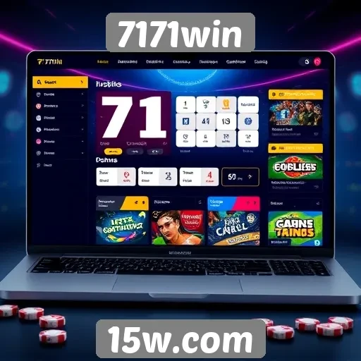 Análise da interface do usuário do site 7171win